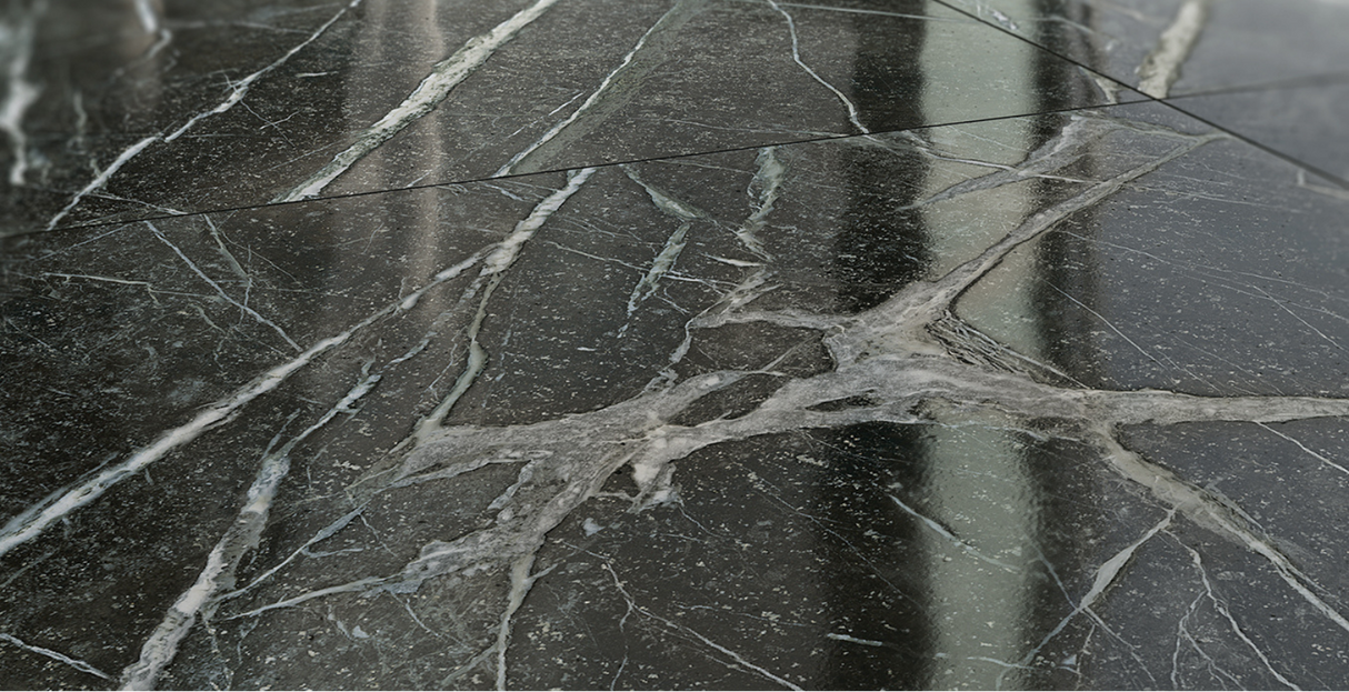 Marble floor with a modern interior setting
