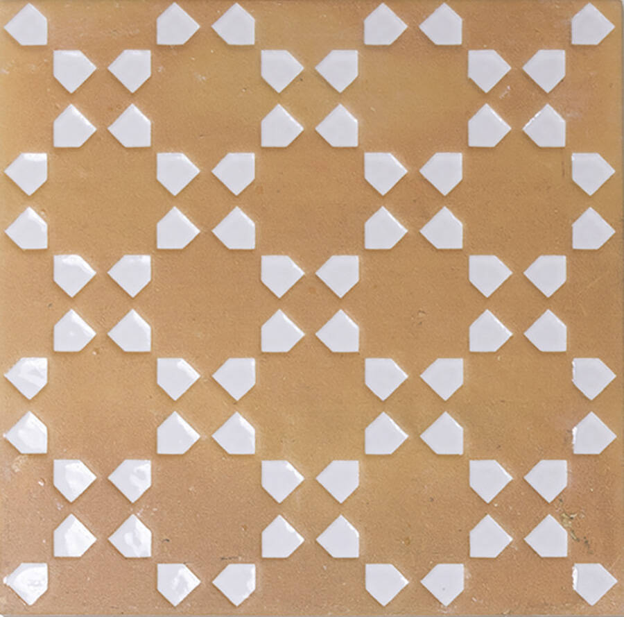 Bejmat Decor Biscuit Tan White Matte 6x6