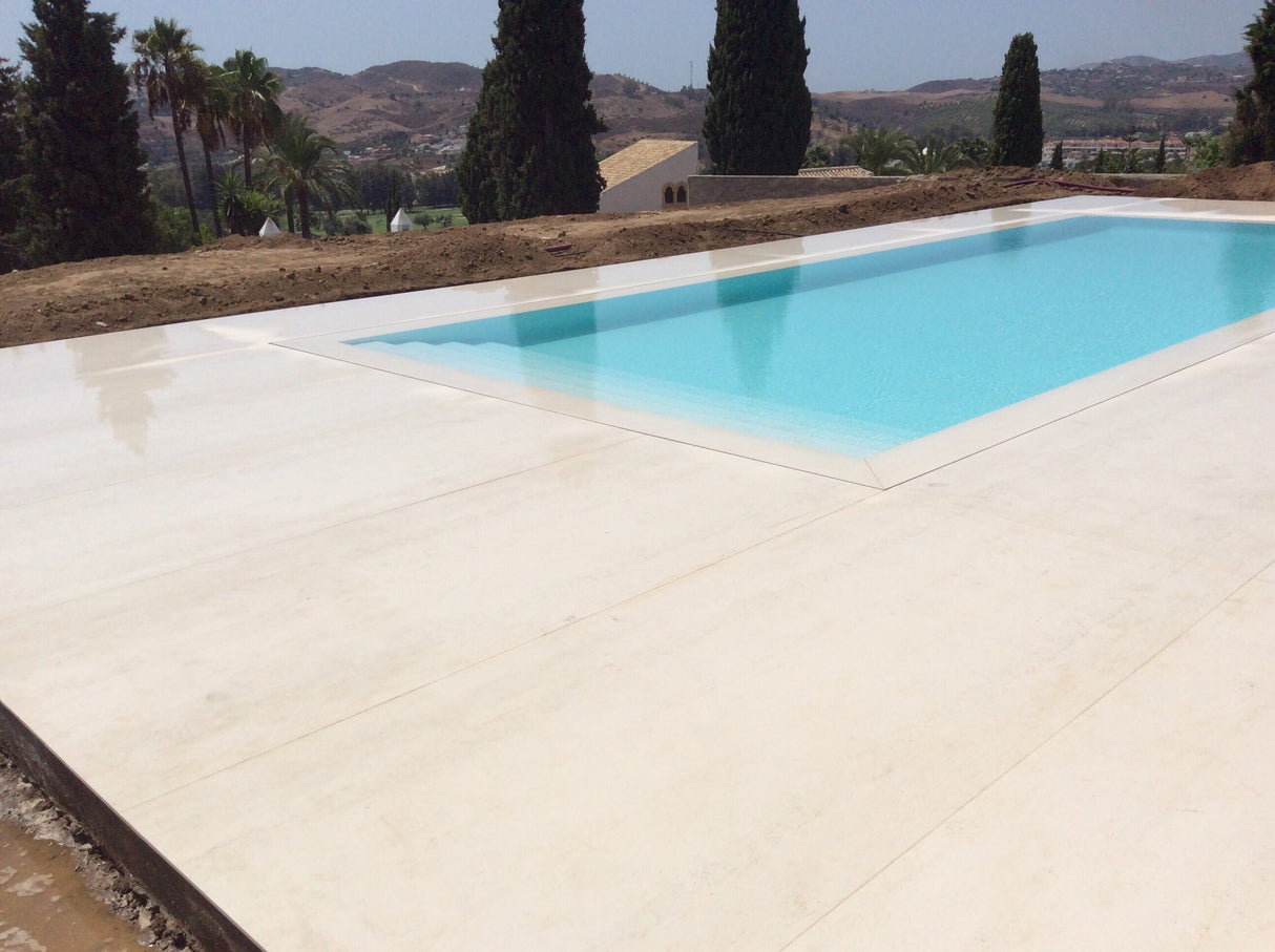 Danae Large Format Tile 56x56 pool