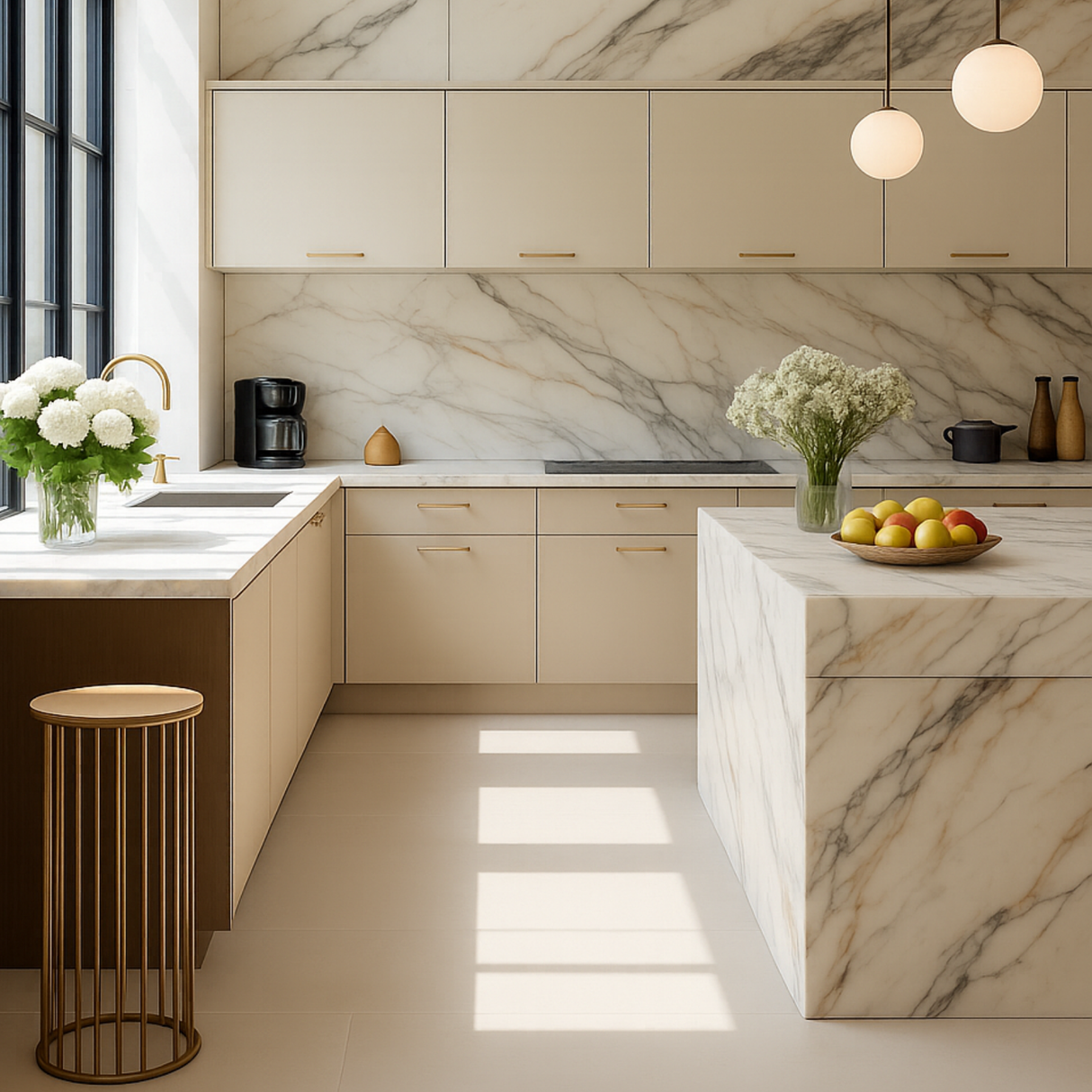 Calacatta Borghini Gold Honed Slab