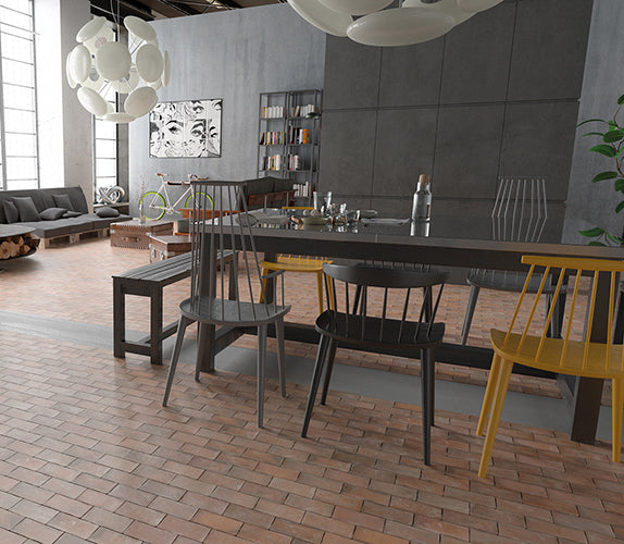 copia Cottage Brick Porcelain Tile 2.7x5.5