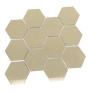 Lumina 3" Hex Matte Mosaic cream