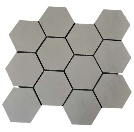Lumina 3" Hex Matte Mosaic mocha