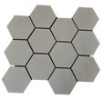 Lumina 3" Hex Polished Mosaic ash