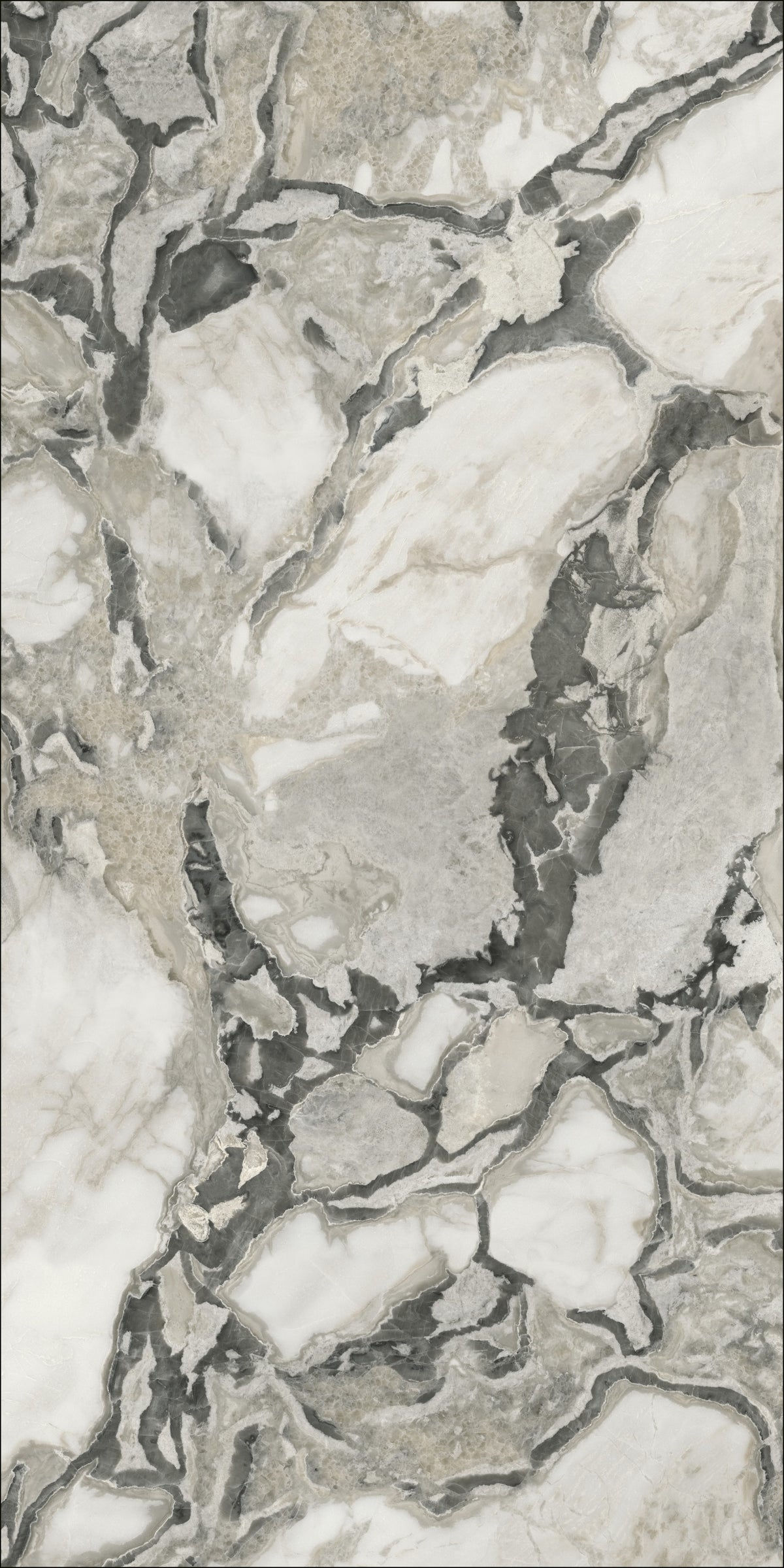 Infinito Cliff White Matte 64" x 128" Porcelain slab