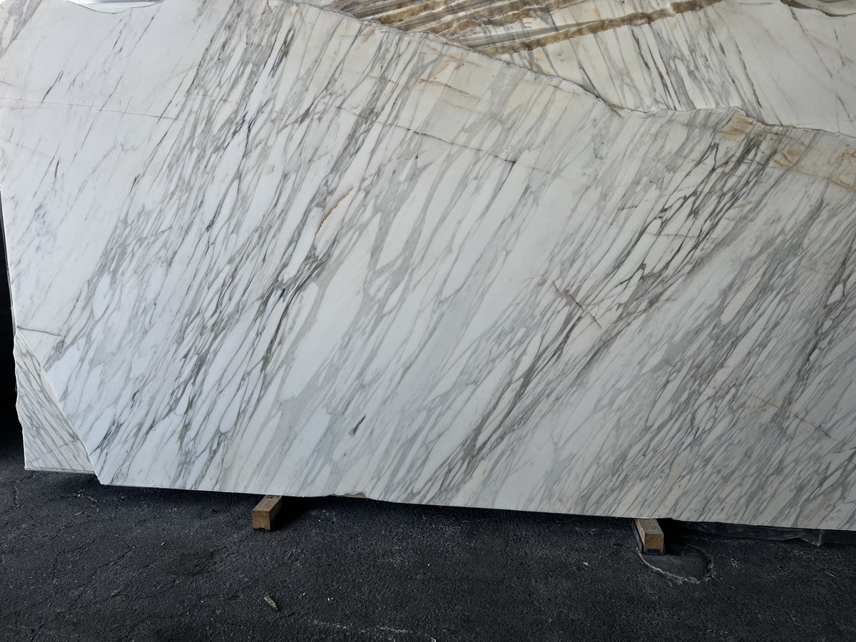 Calacatta Marble Honed 59" x 122" Natural Stone slab