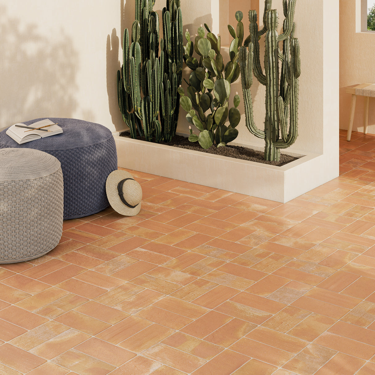 cotto floor Roots Porcelain Field Tile Matte 8.6x8.6