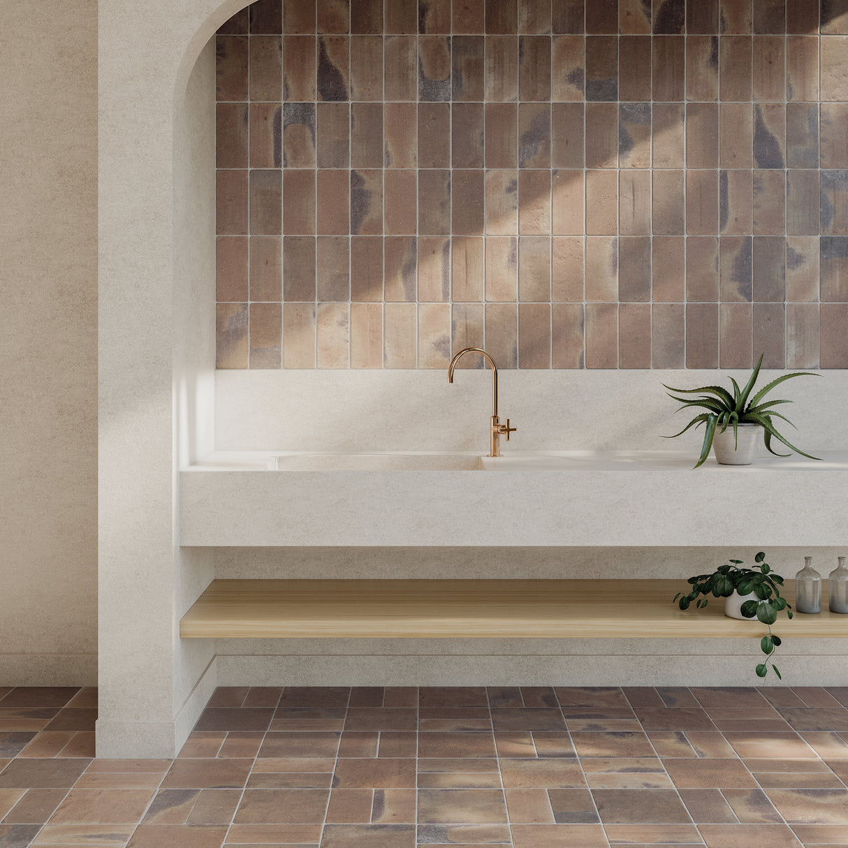 rust Roots Porcelain Field Tile Matte 4.3x8.6