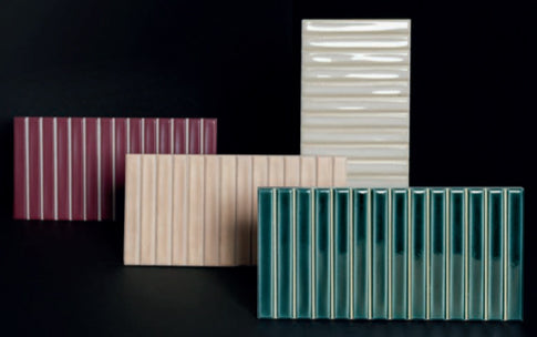 color and shapes Sweet Bars Ceramic Gloss Tile 5x10