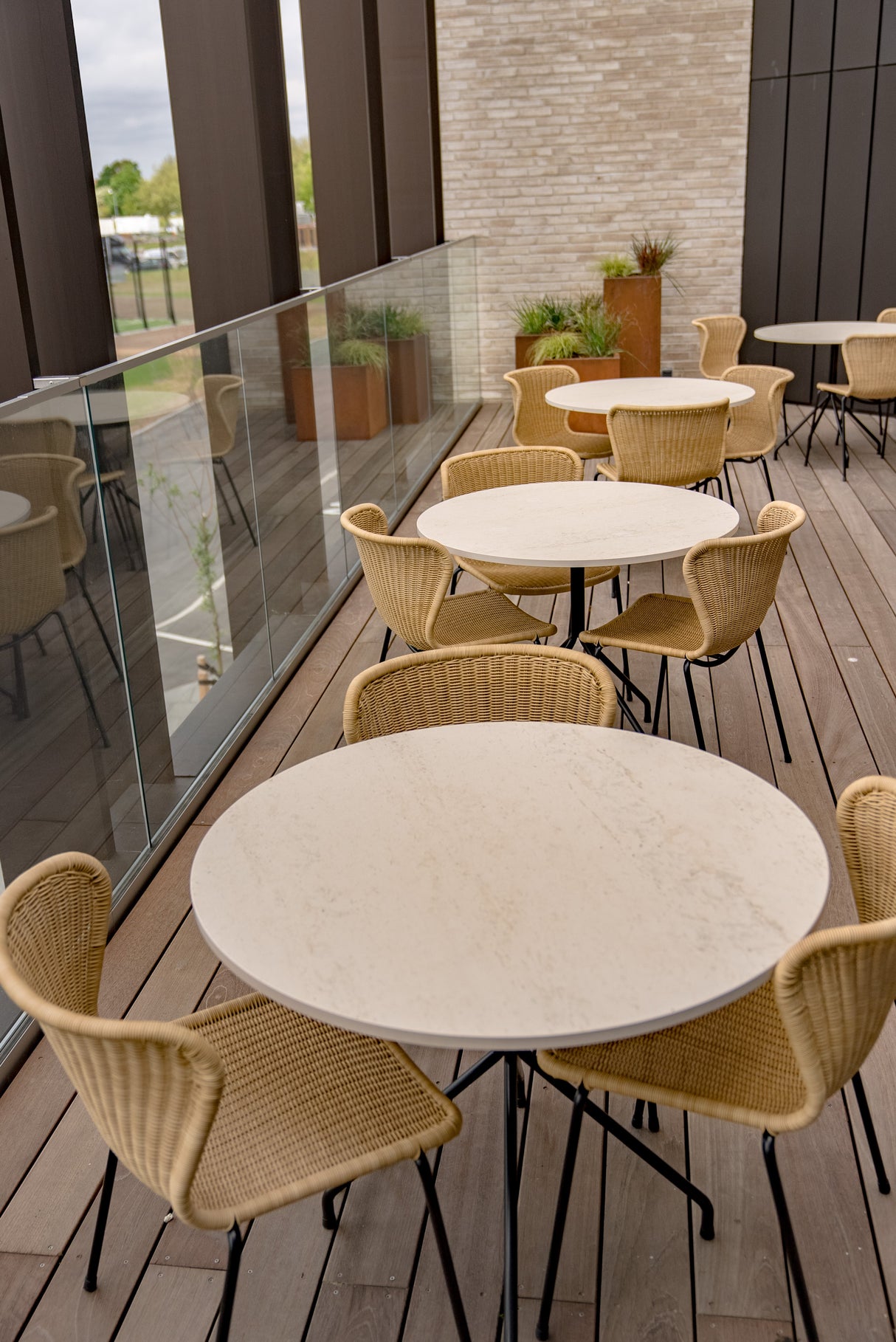 Danae Large Format Tile 56x56 tables