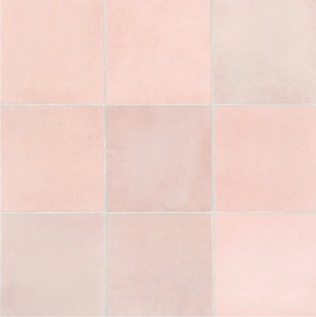 Cloe Ceramic Tile in Pink 5x5