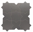 Porto Star and Cross Matte Black tile