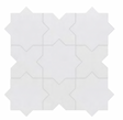Porto Star and Cross White Matte tile