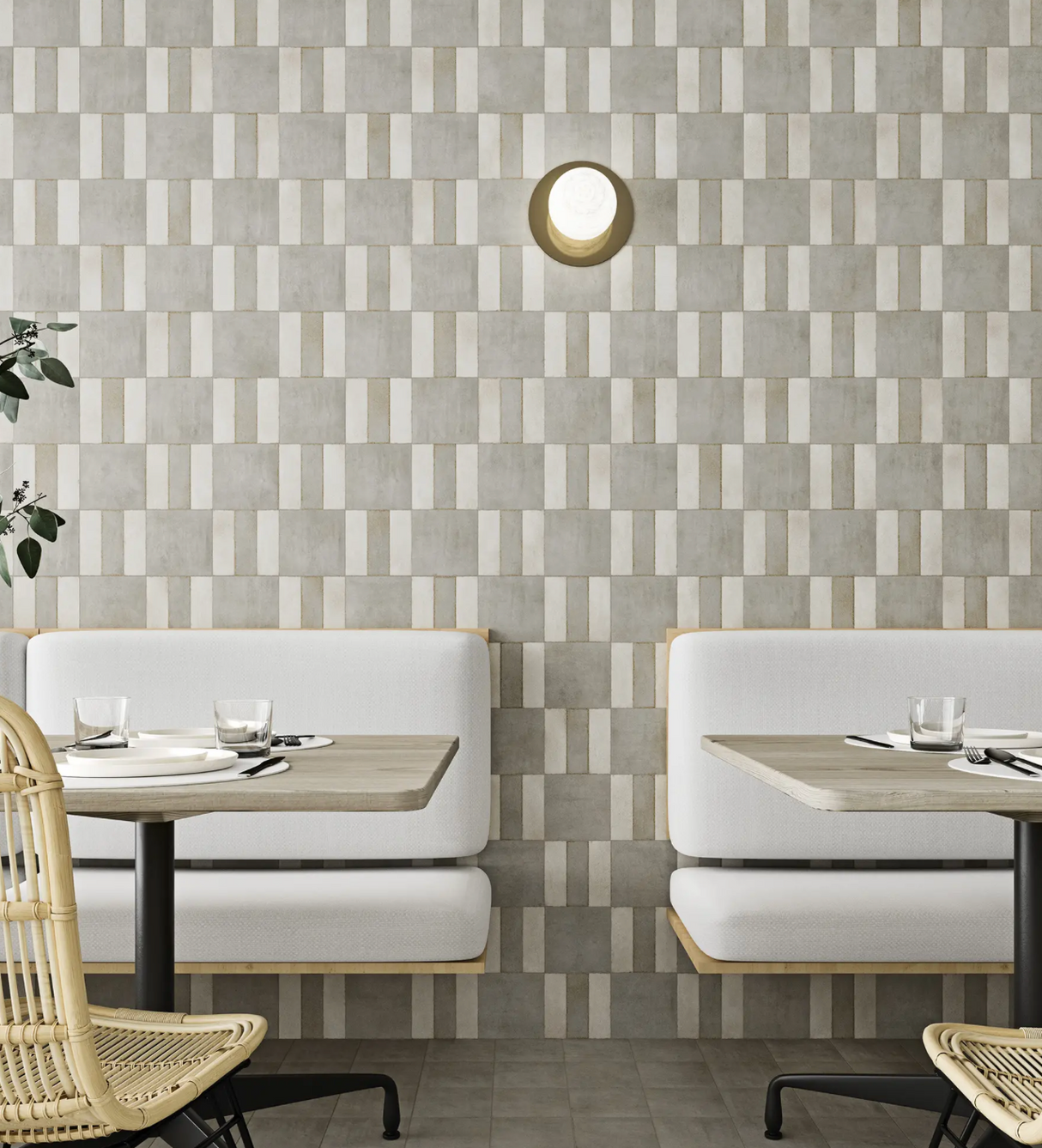 Pottery Square Grey Matte 6x6 backsplash tile