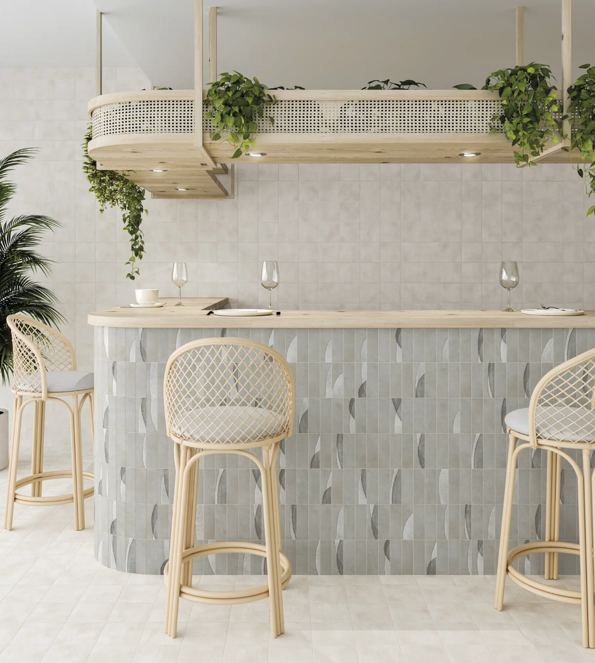 Pottery - Grey Matte Subway 2x6 backsplash tile