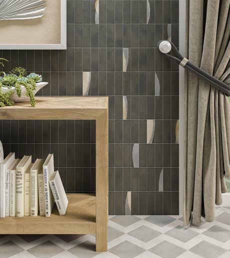 Pottery - Graphite Matte Subway 2x6 wall tile