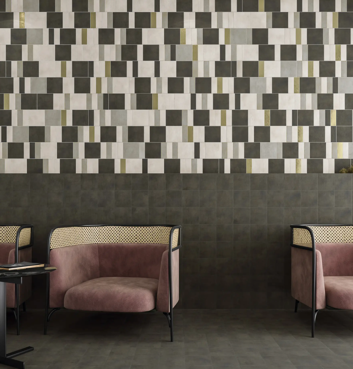 Pottery - Graphite Matte Subway 2x6 floor tile
