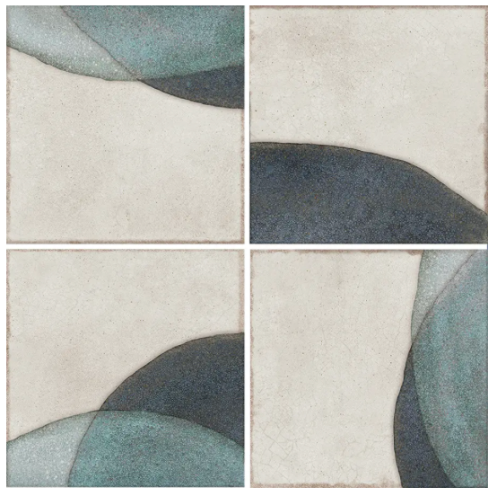 Pottery Cosmic Square Natural 6x6 tile