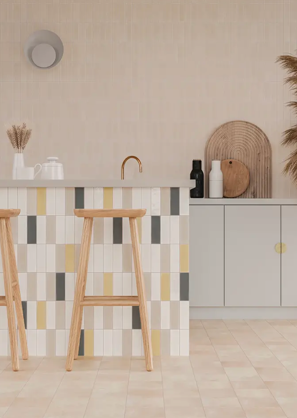 Rebels Matte Taupe 2x6 wall tile