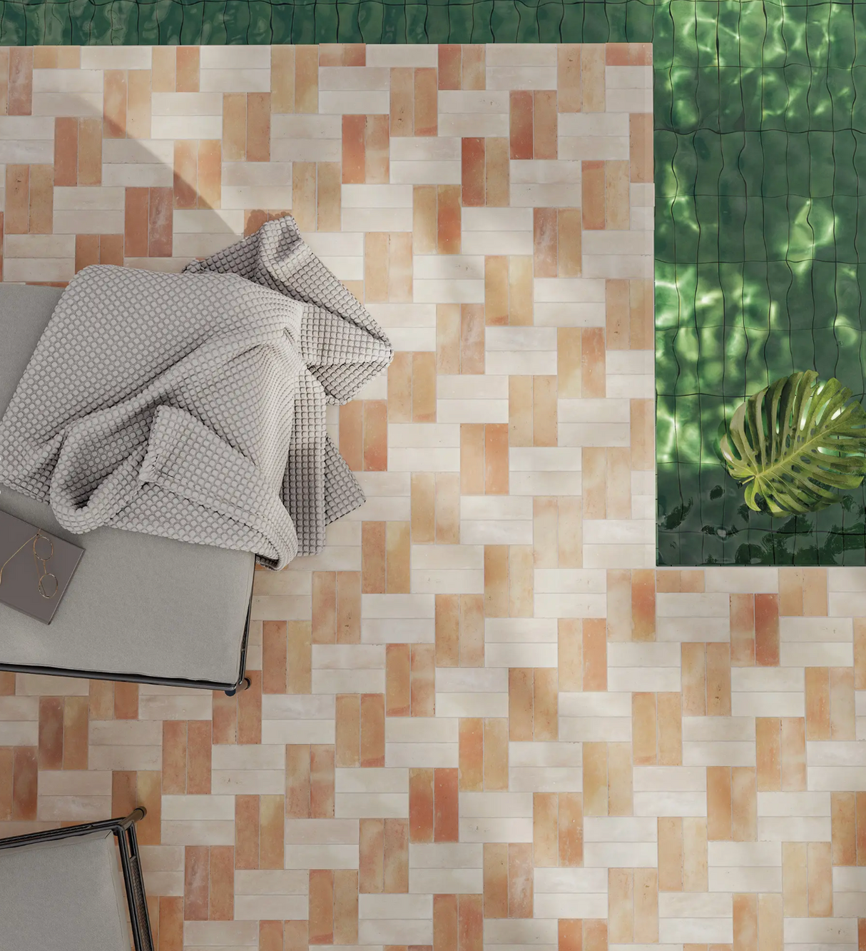 Bejmat Tan Matte Subway 2x6 square tile