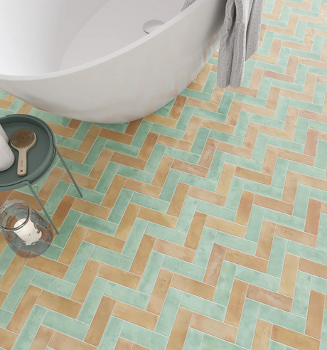 Bejmat Lake Gloss Subway 2x6 floor tiles