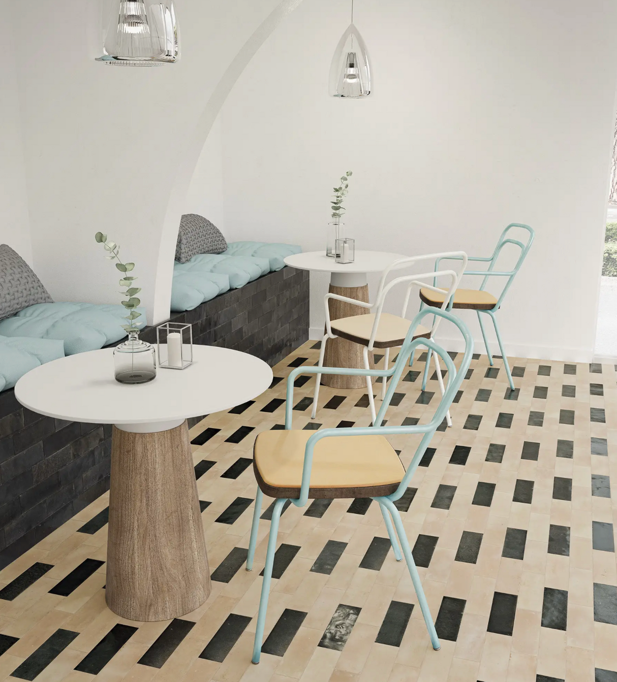 Bejmat Ebony Gloss Subway 2x6 floor tile