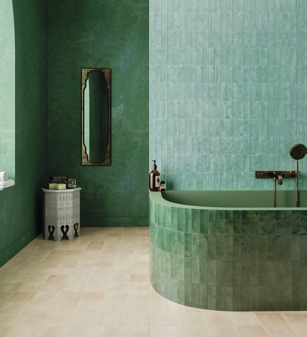 Bejmat Square Biscuit Matte 6x6 bathroom tile