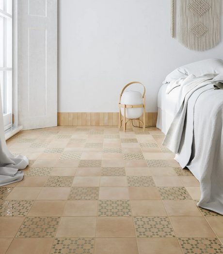 Bejmat Square Biscuit Matte 6x6 floor tiles