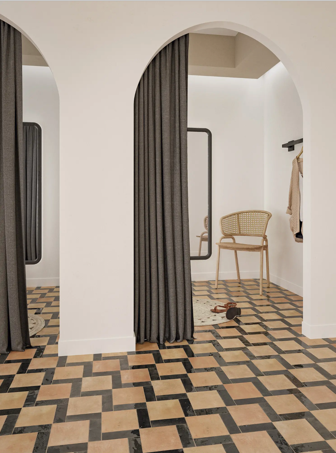 Bejmat Square Tan Matte 6x6 rectangle tiles