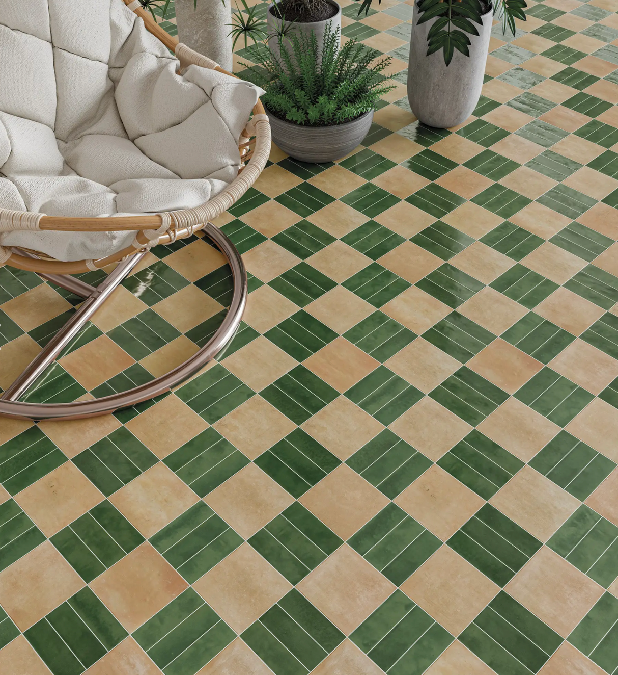 Bejmat Square Tan Matte 6x6 square tiles