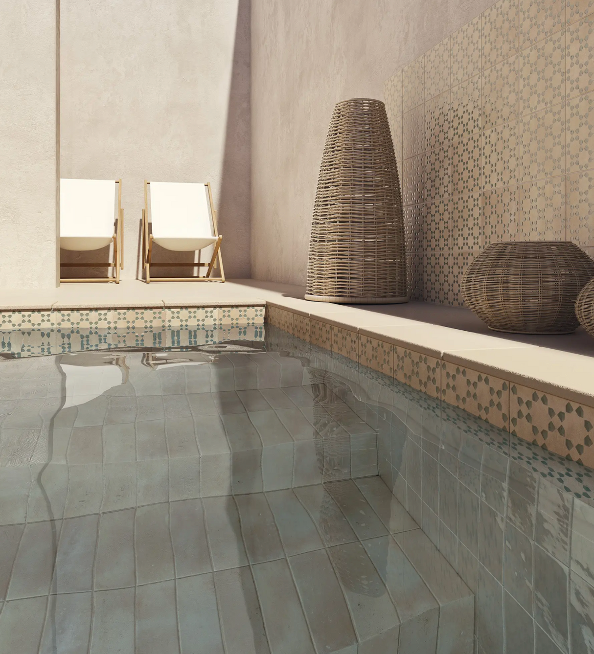 Bejmat Decor Biscuit Lake Matte 6x6 pool tiles