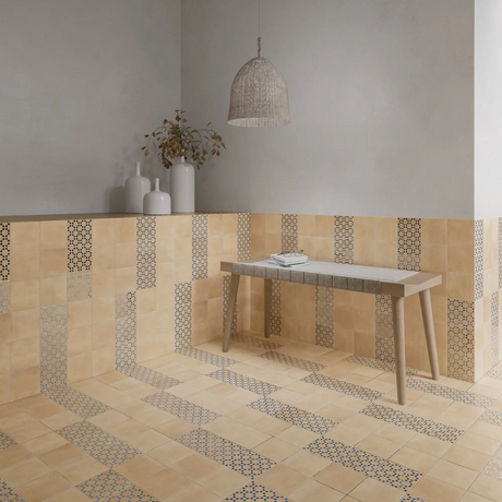 Bejmat Decor Tan Azur Matte 6x6 floor tiles