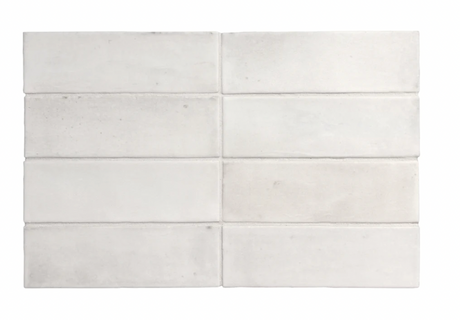 Soco White Matte Porcelain Tile 2x6