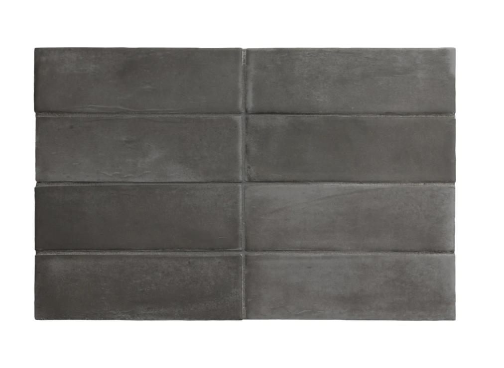 Soco Black Matte Porcelain tile 2x6