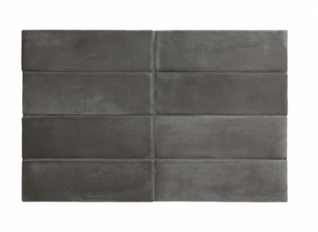 Soco Black Matte Porcelain tile 2x6
