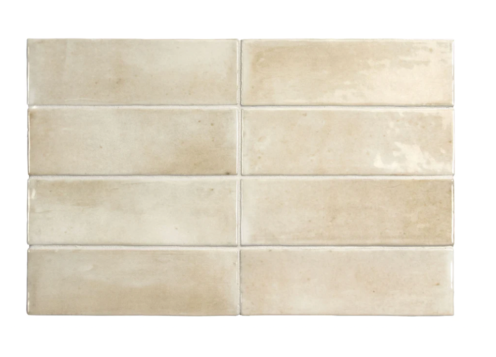 Soco Beige Gloss Porcelain Tile 2x6
