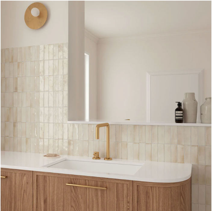 Soco Beige Gloss Porcelain Tile 2x6