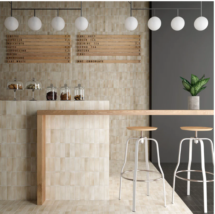 Soco Beige Matte Porcelain Tile 2x6