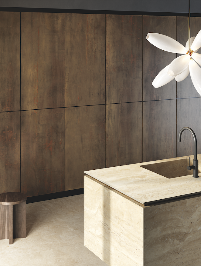 Travertino Navona Slab wall tile