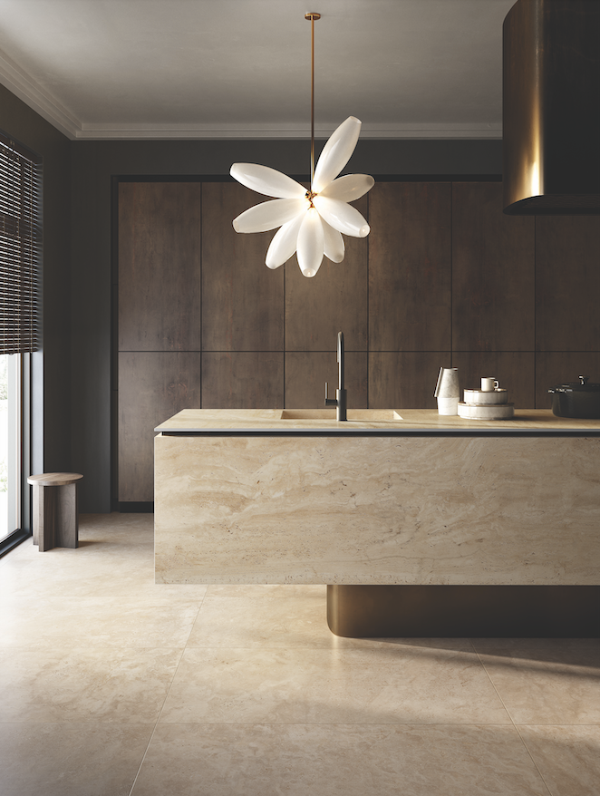Travertino Navona Slab table