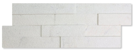 alabaster hammered Precipice Panel Dimensional Wall Tile