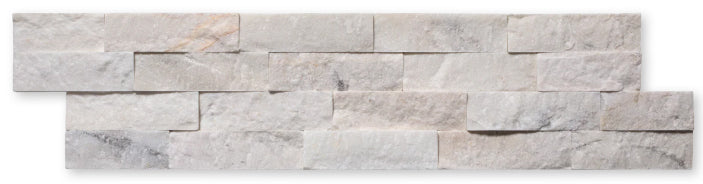 alabaster Ledger Panel Split Face Textured Wall Tile
