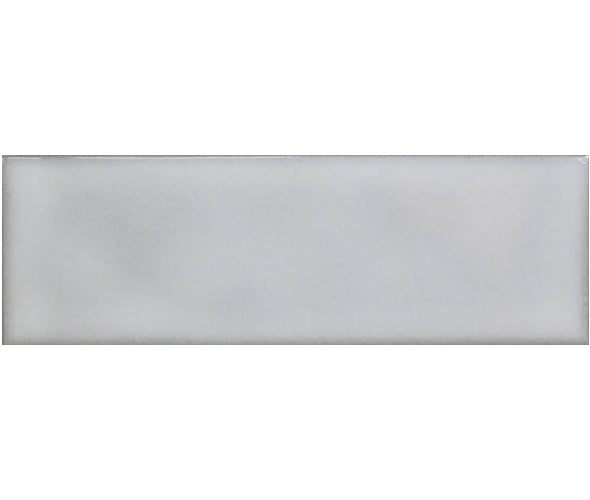 silver matte tile Alchemist Ceramic Field Tile 2x6