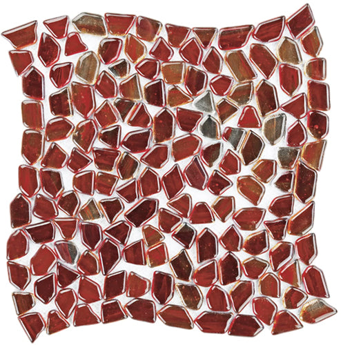 sunset Artemis pebble polished glass mosaic tile