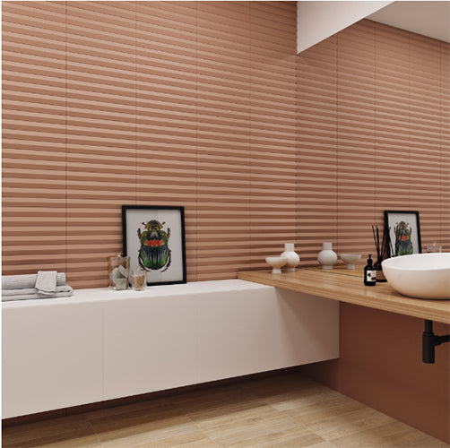 Faces Bars Ceramic Matte Tile 5x10