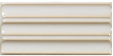 deep white Fayenza Ceramic Belt Gloss 2.5x5