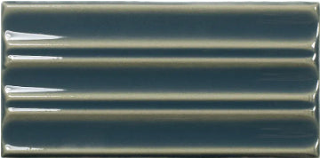peacock blue Fayenza Ceramic Belt Gloss 2.5x5
