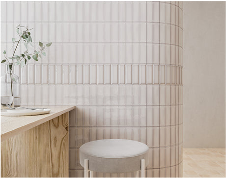 linen tile Alchemist Bevel Ceramic Tile 2x6