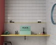 silver matte Alchemist Bevel Ceramic Tile 2x6