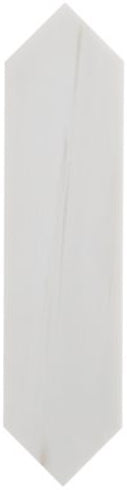 Bianco Dolomite Picket 3x12 angled floor tiles